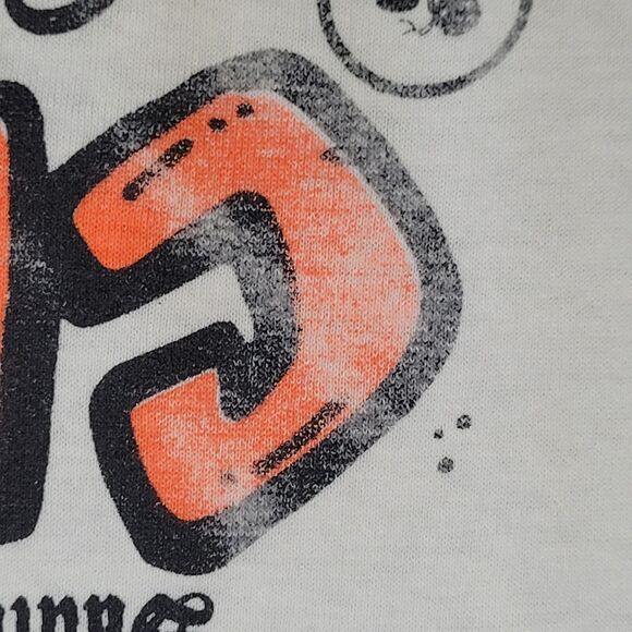 Vintage 90s Chicos De-La-Calle Shirt Large 21x26 White Musical - Picture 10 of 13